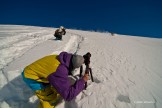 Filming in Gudauri.