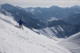 In Gudauri. Rider: Oxana Chekoulaeva. Photo: D. Pudenko