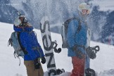 In Gudauri. Oxana Chekoulaeva, Konstantin Galat. Photo: D. Pudenko