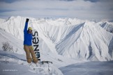 In Gudauri. Rider: Oxana Chekoulaeva. Photo: D. Pudenko