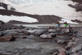 Glacier river at the eastern slopes of mt. Elbrus. Photo: K. Galat.