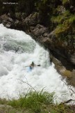 Dombai, Gonachkhir river. Rider: Alexei Lukin.  Photo: A.Buslaeva