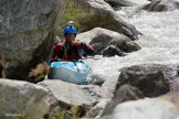 Dombai region, Gonachkhir river. Rider: Ivan Ribnikov.  Photo: A.Buslaeva