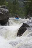 Rider: Alexey Lukin. Austbygda river. Photo: D. Pudenko