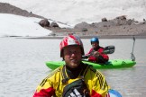 Glacier lake at mt. Elbrus. Tomas Marnics & Ivan Ribnikov. Photo: O.Kolmovskiy