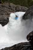 Alexey Lukin. Nosebreaker waterfall, Voss region. Photo: O. Lyakhova