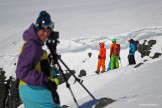 Khibiny. Cameramen - Oleg Kolmovskiy and RTP team on start. Photo: Sergey Shestihin