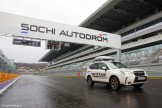 Russia. Sochi. RTP official car - Subaru Forester on the race track of Sochi Autodrom. Photo: Konstantin Galat