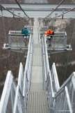 Russia. Sochi region. RTP riders Konstantin Galat and Igor Ilynikh on the SkyBridge in SkyPark. Photo: Oleg Kolmovskiy