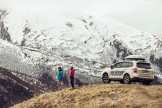 Russia. Nothern Osetia. RTP official car - Subaru Forester at the pass in Fiagdon valley. Photo: Sergey Puzankov