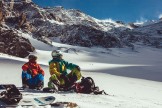 Russia. Nothern Osetia. Backcountry in Tsey valley. Kirill Anisimov and Egor Druzhinin. Photo: Sergey Puzankov