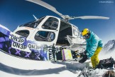 Russia. Nothern Osetia. RTP team and "Heliaction" company's helicopter "Eurocopter A350". Oleg Kolmovskiy. Photo: Sergey Puzankov