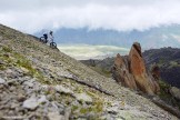 Russia. North face of Elbrus. Rider - Petr Vinokurov. Photo: Ludmila Zvegintseva