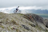 Russia. North face of Elbrus. Rider - Petr Vinokurov. Photo: Ludmila Zvegintseva