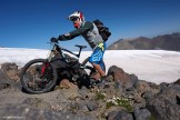 Russia. North face of Elbrus. Rider - Nikolay Pukhir. Photo: Ludmila Zvegintseva