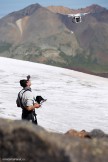 Russia. North face of Elbrus. RTP cameraman - Oleg Kolmovskiy. Photo: Ludmila Zvegintseva