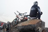 Russia. North face of Elbrus. Rider - Petr Vinokurov. Photo: Ludmila Zvegintseva