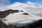 Russia. North face of Elbrus. Mt.Elbrus climb base camp, Alt. 3800m. Photo: Ludmila Zvegintseva