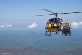 Russia. North face of Elbrus. Heliaction company's helicopter "Lama" - pilot Alexander Davydov. Photo: Oleg Kolmovskiy