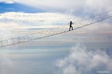 Crimea. Rope-bridge on Ai-Petri peak. Photo: Konstantin Galat